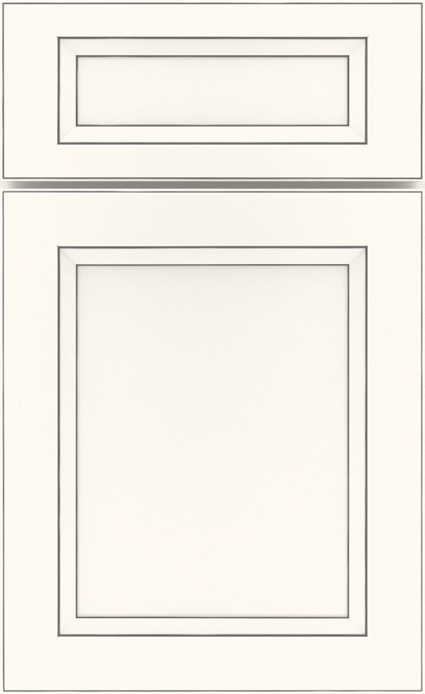Billings 5 Piece Hardwood White with Grey Stone Penned