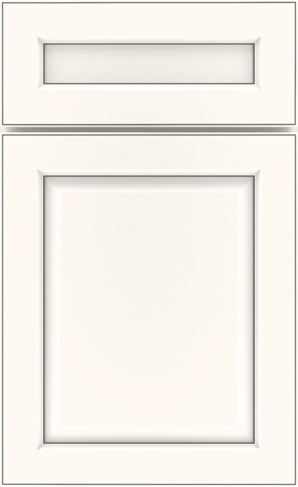 Brisbane 5 Piece Hardwood White with Grey Stone Penned