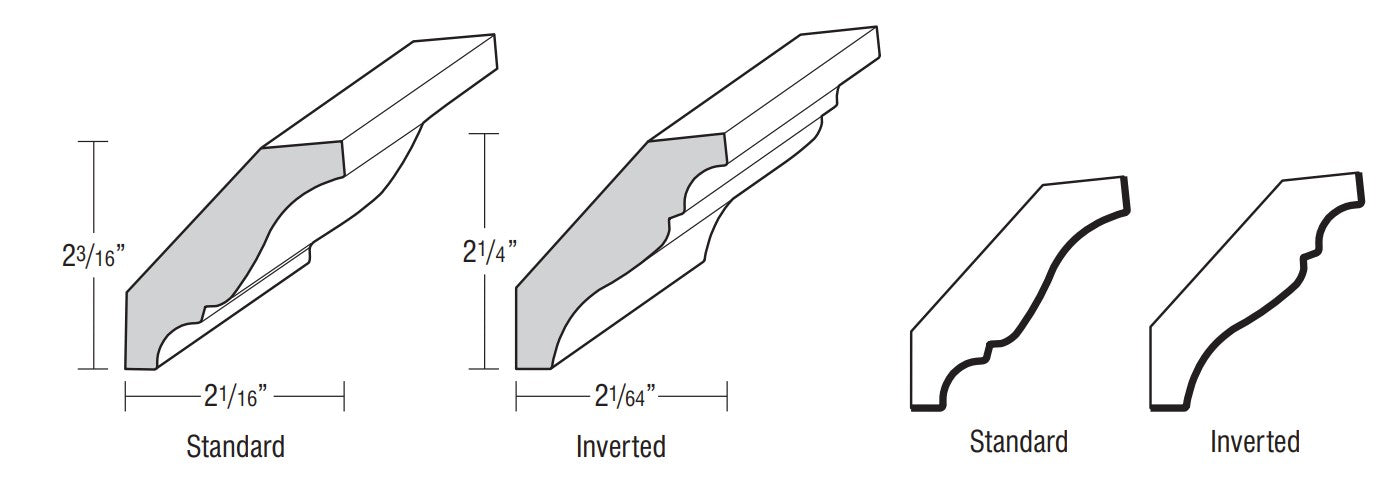 Classic Large Crown Moulding 8'
